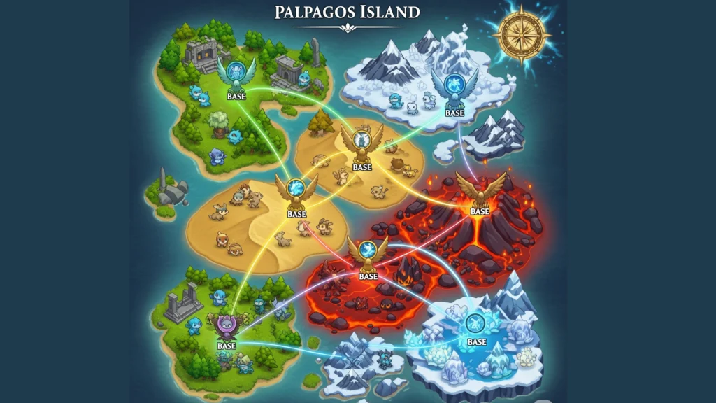Exploring Palworld’s Map and Fast Travel Locations