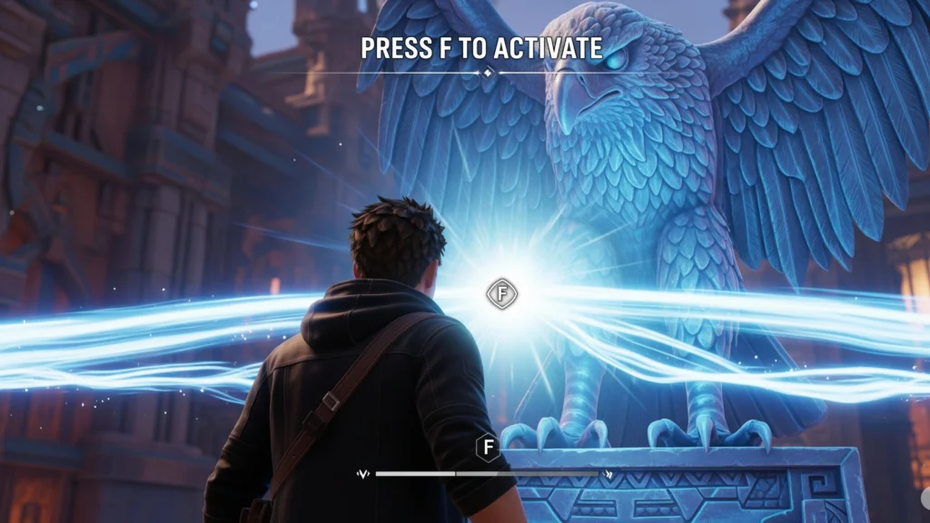 Step 2: Interact with the Statue