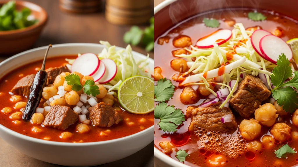 Pozole Rojo (Spicy Hominy Soup)