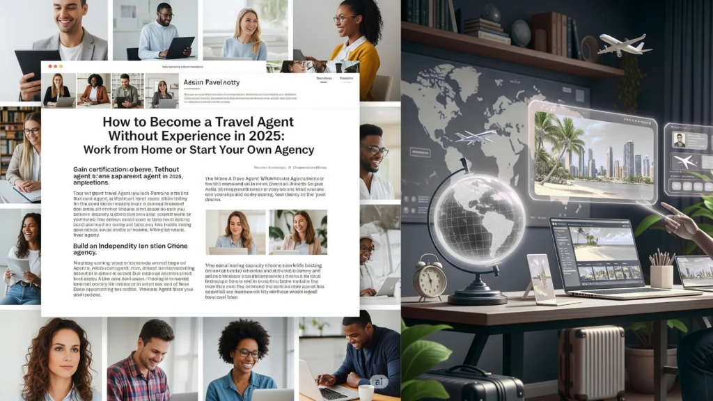 How to Become a Travel Agent Without Experience in 2025: Work from Home or Start Your Own Agency