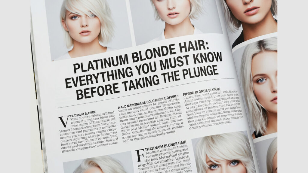 Platinum Blonde Hair: Everything You Must Know Before Taking the Plunge
