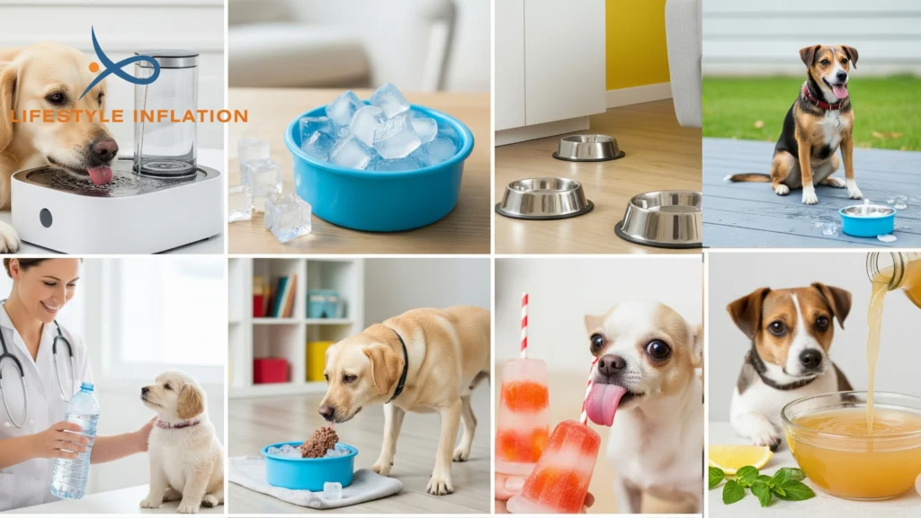 How to get my dog to drink more water using vet-approved hydration tips like pet fountains, wet food, and flavored water